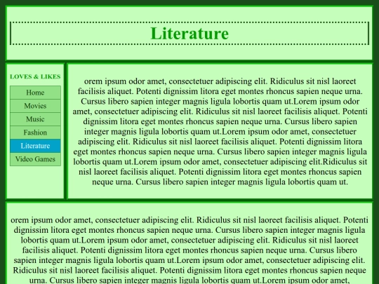 Literature screenshot