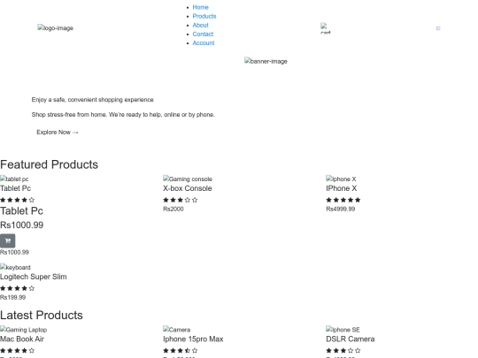 e commerce screenshot