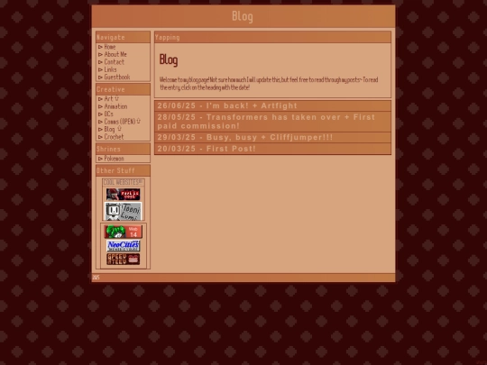 blog screenshot