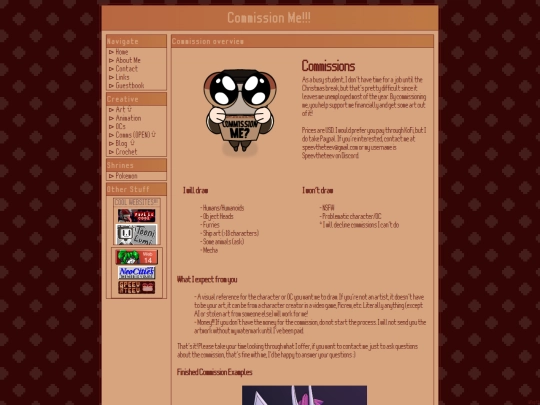 commissions screenshot