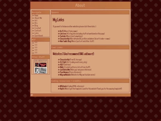 links screenshot
