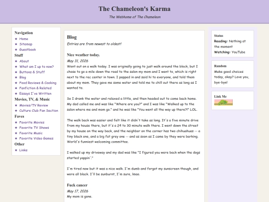 blog screenshot