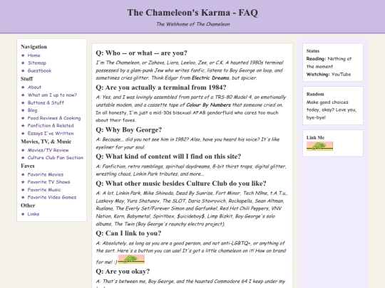faq screenshot