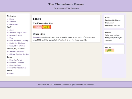 links screenshot