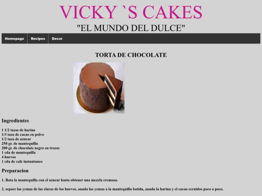 Recipes screenshot