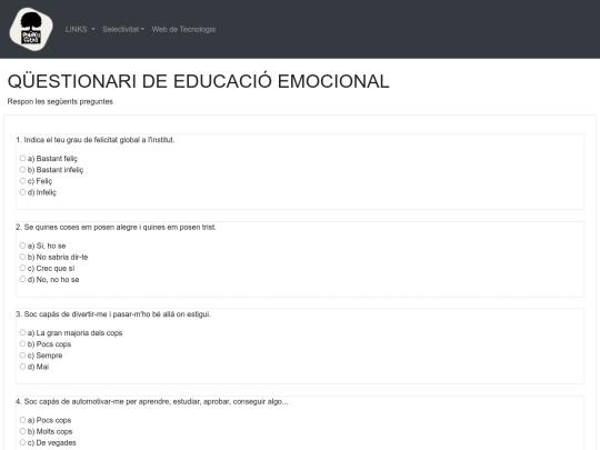 questionari screenshot