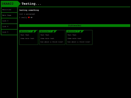experimentation screenshot