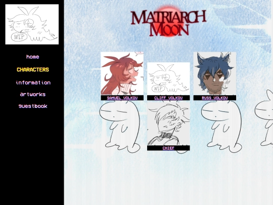 characters screenshot