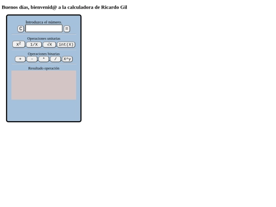 Calculadora screenshot