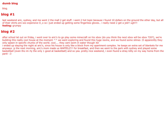 blog screenshot
