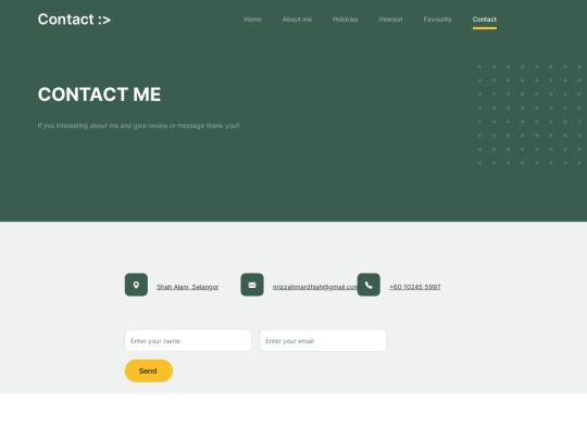 contact screenshot