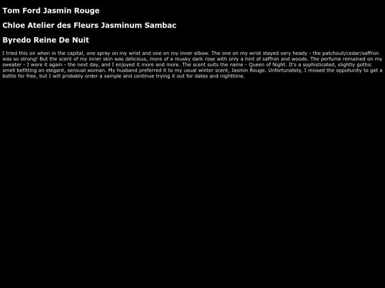 perfumes screenshot