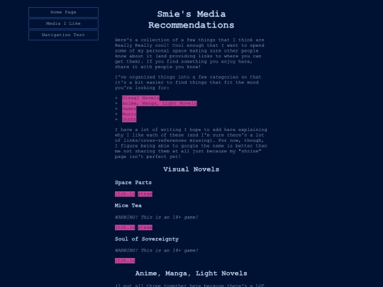 mediaRecs screenshot