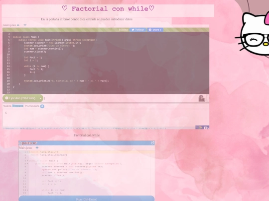 factorialconwhile screenshot