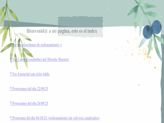 index screenshot