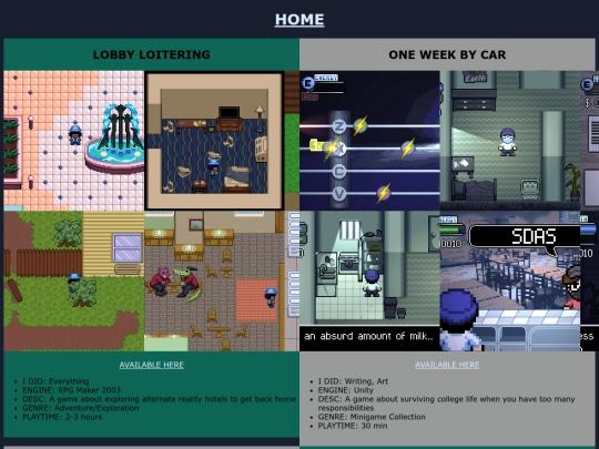 games screenshot