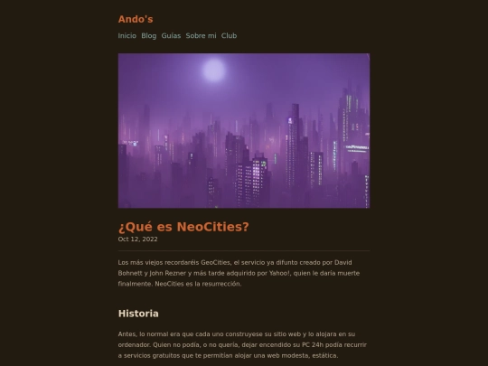 blog/que-es-neocities screenshot