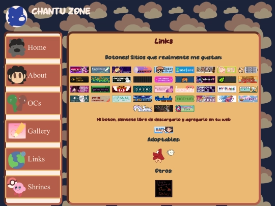 links screenshot