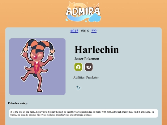 pokedex/Harlechin screenshot