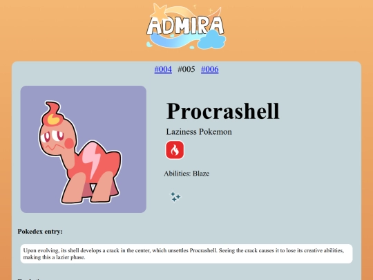 pokedex/Procrashell screenshot