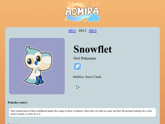 pokedex/Snowflet screenshot