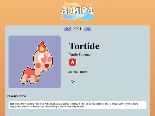 pokedex/Tortide screenshot