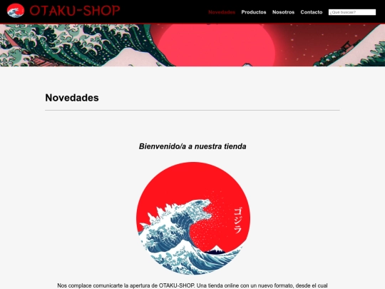 Otaku-Shop (1ºDAM-TAME)/html screenshot