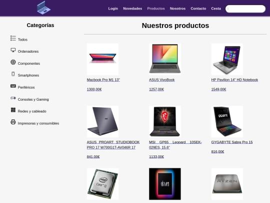 movidas-informaticas/html/productos screenshot