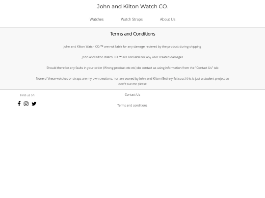 Terms and conditions screenshot