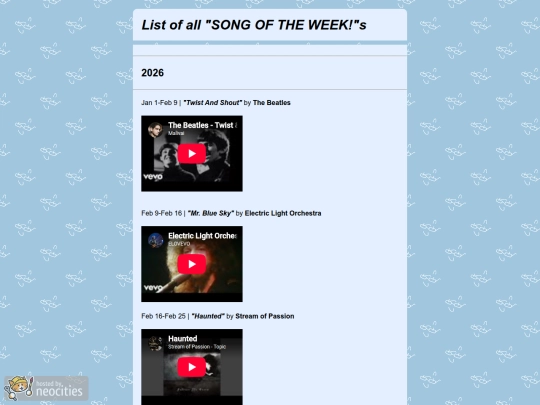 songs screenshot