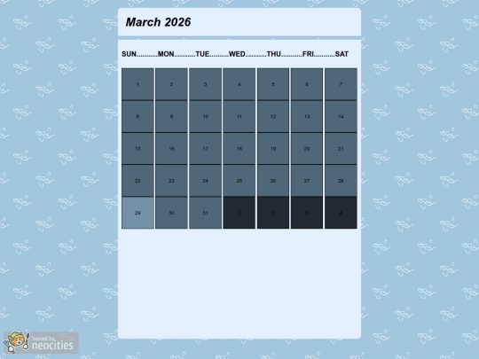 stars/calendar/03-2026 screenshot