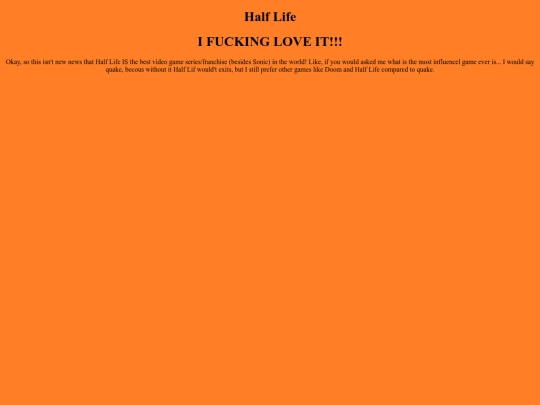 HalfLife screenshot