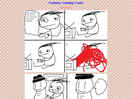 unfunnygamingcomic screenshot