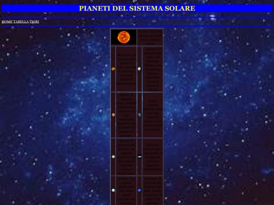 pages/PIANETI/pianeti screenshot