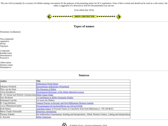 SCA/HittiteNames screenshot