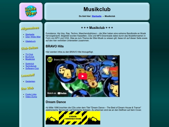 musikclub screenshot