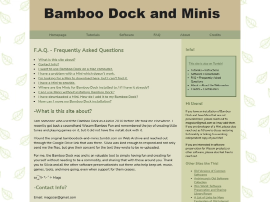 faq screenshot