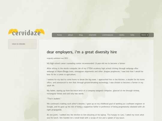 interests/articles/diversityhire screenshot