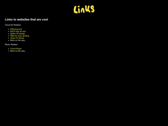 links screenshot