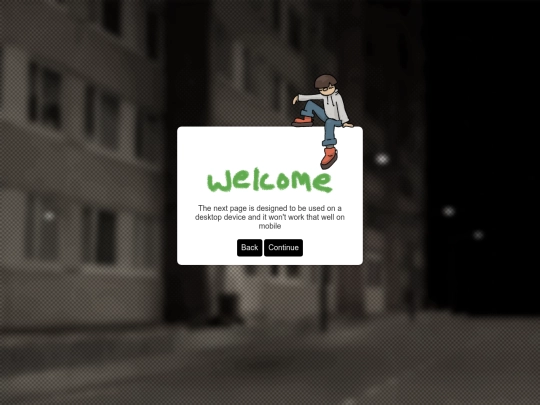 warningpage screenshot