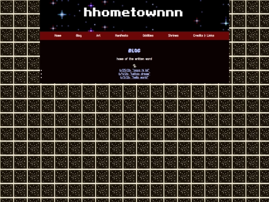 blog screenshot