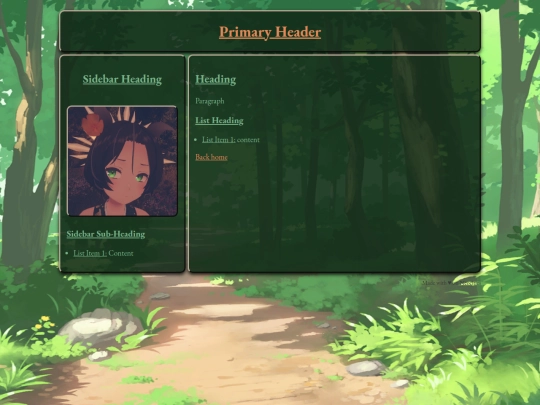 basictemplate screenshot