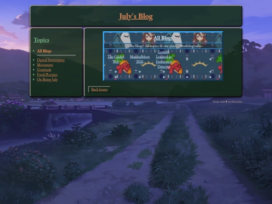 blogs/bloghome screenshot