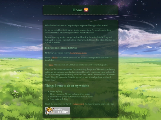 homepagev1 screenshot