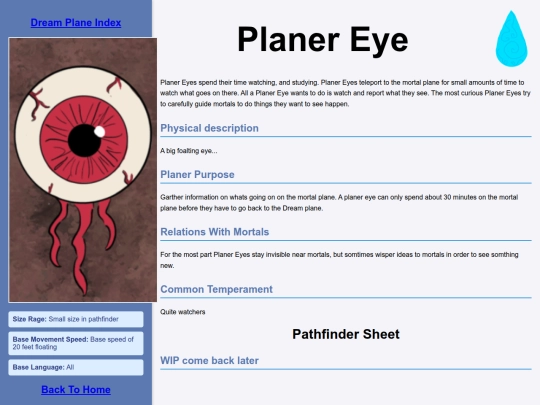 Bestiary/Outsiders/DreamDemons/PlannerEye screenshot