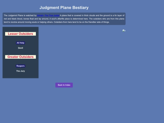 Bestiary/Outsiders/Judgment screenshot