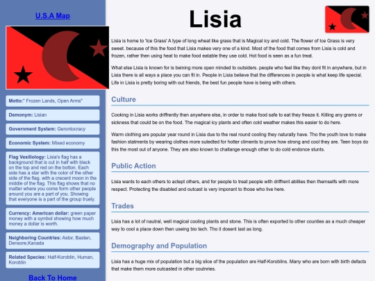 Counties/USAunion/Lisia screenshot