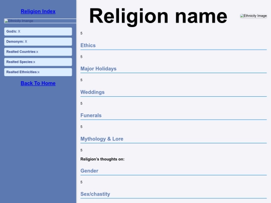 Religions/ReligionTemplate screenshot