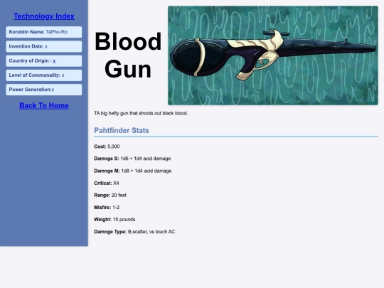 Technology/Equipment/Bloodgun screenshot