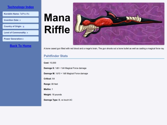 Technology/Equipment/ManaRiffle screenshot